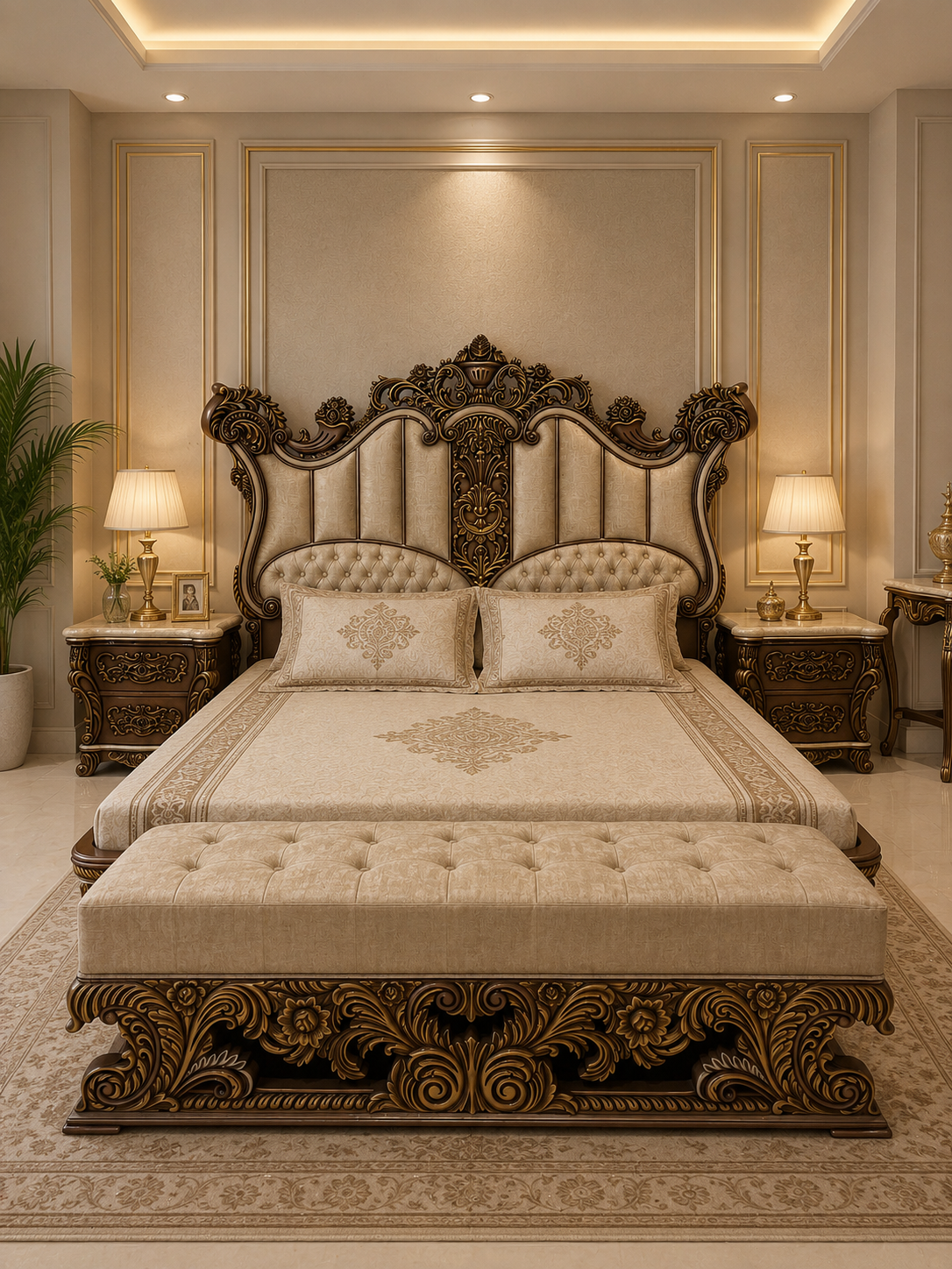 Florentine Opulent Baroque Bed - Luxury Bedroom by Classic Furnishers