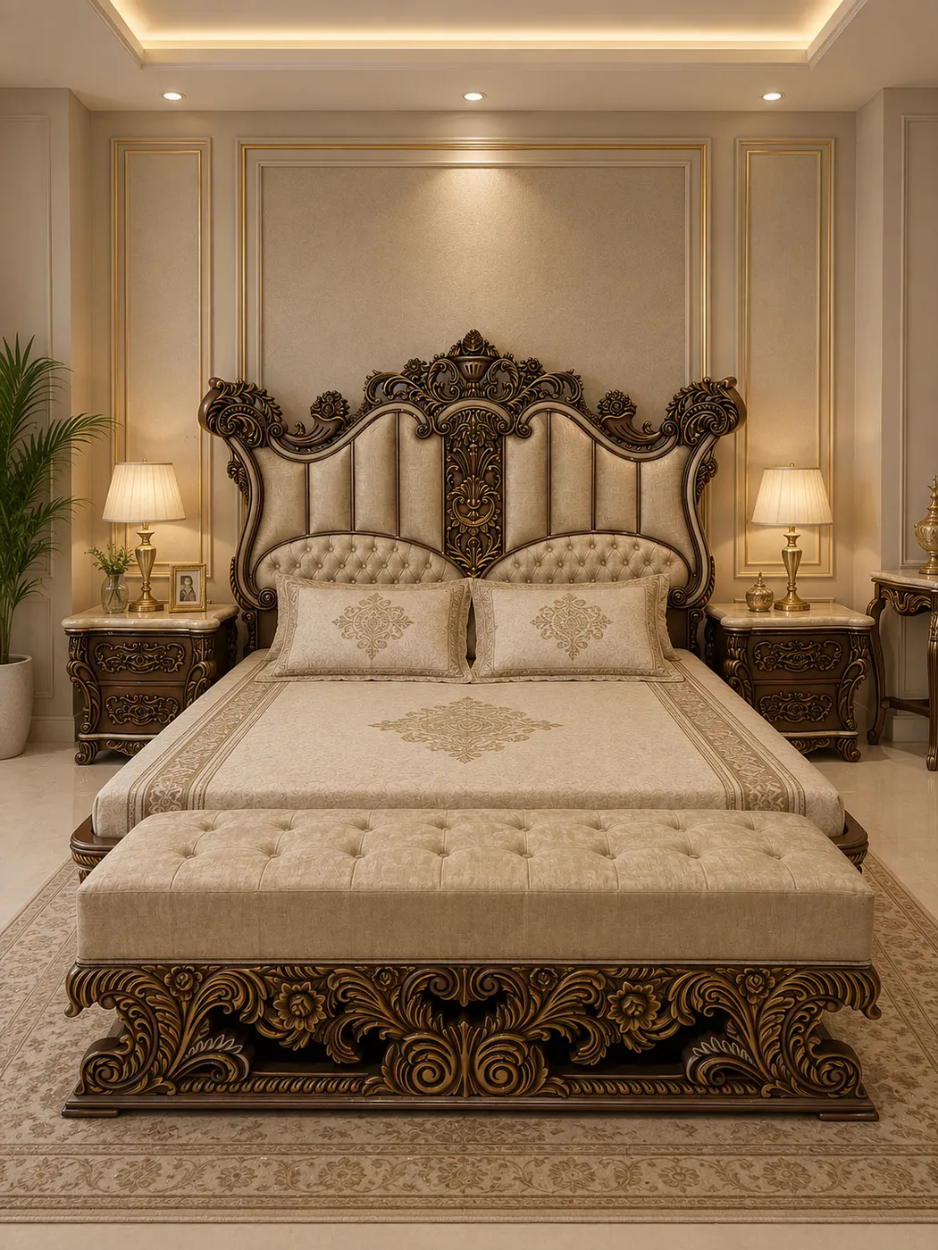 Florentine Opulent Baroque Bed