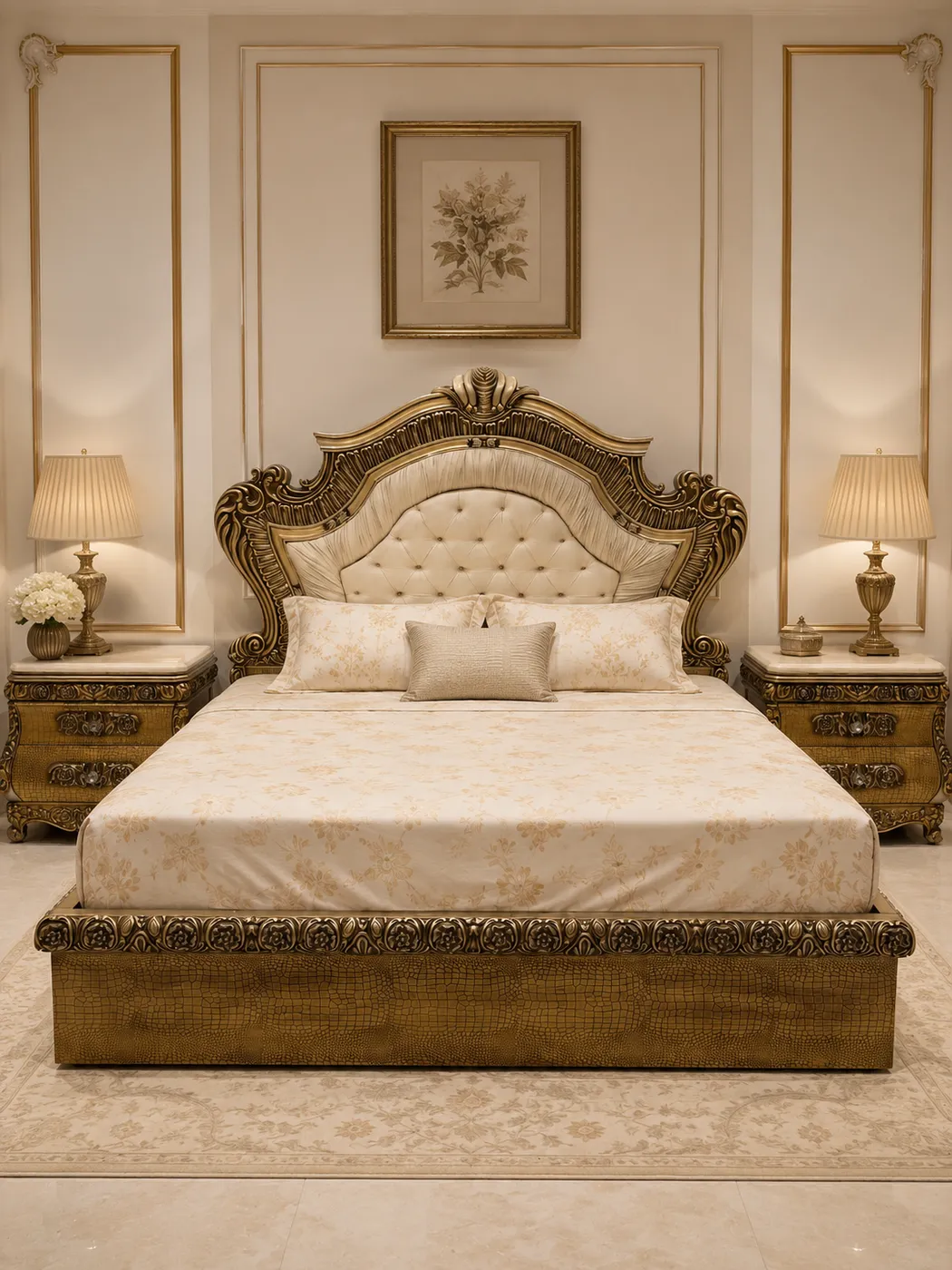 Kensington Solid Walnut Bed - Luxury Bedroom by Classic Furnishers